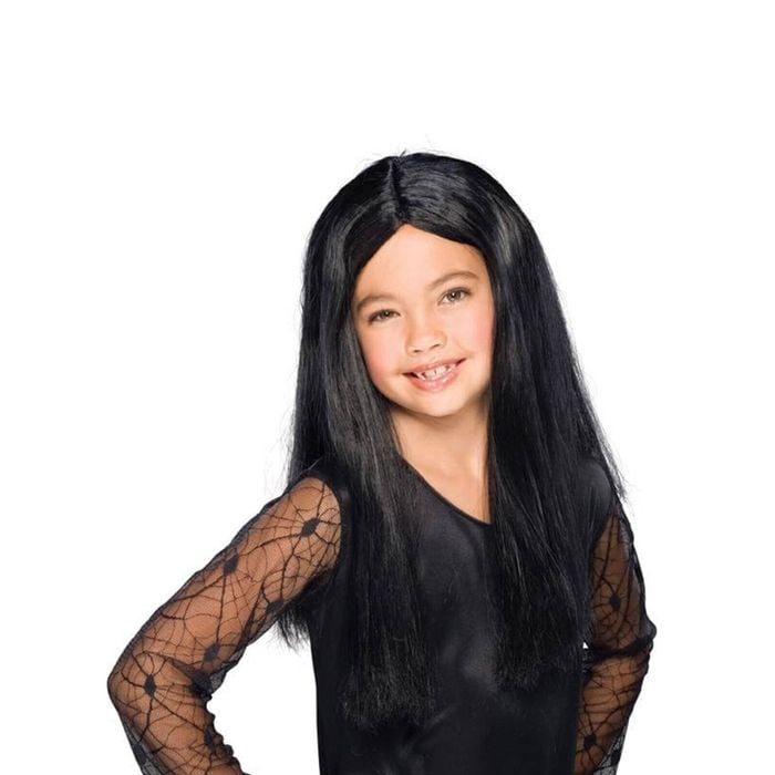 Rubies Witch Long Wig Fake Hair Kids/Children Costume Party Head Accessory Black