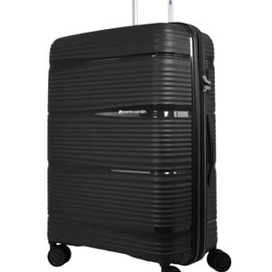 Pierre Cardin Normandy Medium 117l Hard Shell Case Suitcase Travel Luggage Black