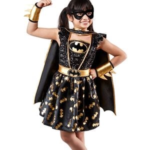 Batgirl Premium Girls Sequined Superhero Costume - 6-8