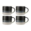 4pk Maxwell & Williams The Mug Club Earthy Mug 370ml - Black