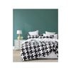 Ardor King Size Emerson Cotton Quilt Cover Bedding Set Black