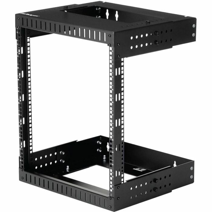 StarTech.com 2-Post 12U Heavy-Duty Wall Mount Network Rack, 19" Open Frame Server Rack with Adjustable Depth