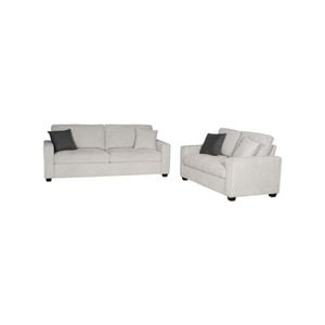 2+3 Seater Sofa Set Polyester Fabric Multilayer Two Pillows Individual Pocket Spring