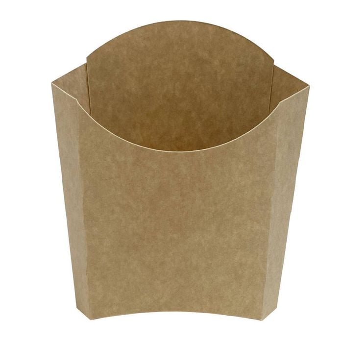 Fiesta Recyclable Chip Scoop Small Kraft Paperboard Pack Of 1000 120x71x44mm Takeaway Food Packaging Commercial Kitchen