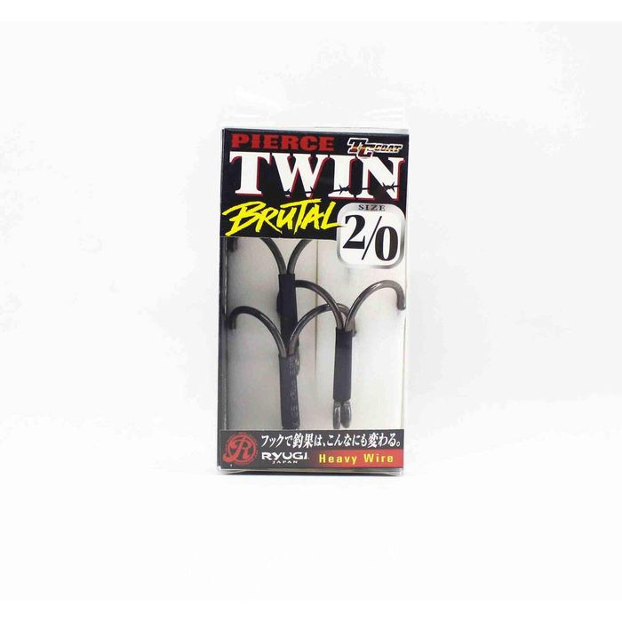 Ryugi Pierce HPT120 Pierce Twin Brutal Heavy Duty Double Fishing Hook 2/0