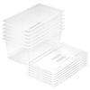 SOGA 1/1 GN Polycarbonate Food Pan 200mm Clear 6 Pack with Lids