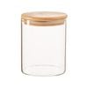 Argon Tableware Scandi Glass Storage Jar with Wooden Lid - 750ml
