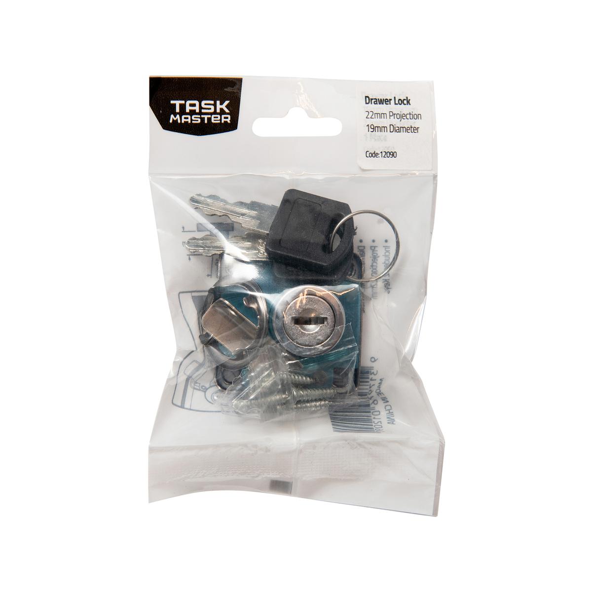 Taskmaster 19 x 22mm Drawer Lock - Bunnings Australia