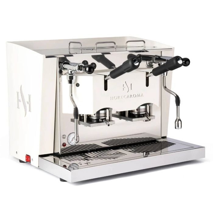 Horecaroma La Doppia White Professional E.S.E Pod Coffee Machine