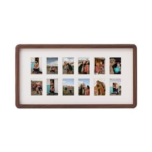 VeeArt Wooden Collage Photo Frame Walnut 8x16" Elliot Series
