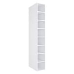 Lugna 2048 x 300 x 580mm White Shoe Tower With 6 Shelves - White