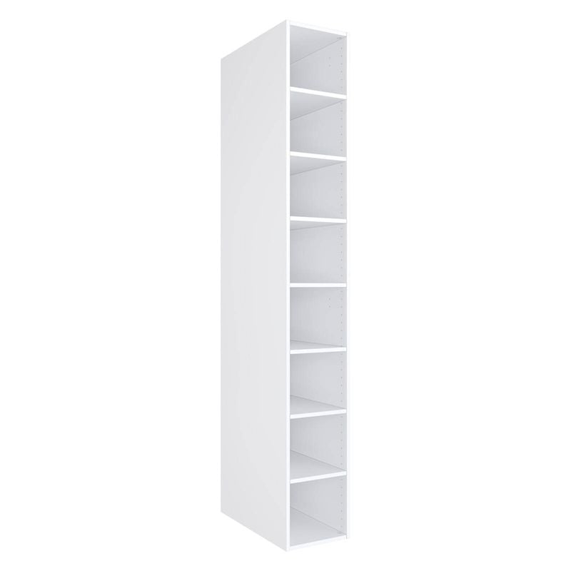 Lugna 2048 x 300 x 580mm White Shoe Tower With 6 Shelves - White