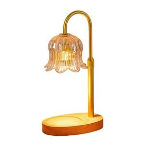 Catzon Flower Candle Warmer Lamp Adjustable Dimmable Warmers-amber