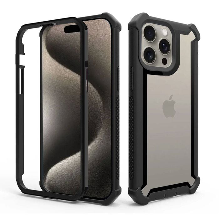 Shockproof Case Bumper Back Cover - For Apple iPhone 13 Mini (Black)