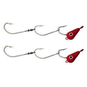 2x 30g TT Lures Bait Trolling Size 5/0 Tarpon Hooks Mackeral Rig - Pink