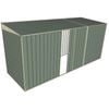 Build-a-Shed 1.5 x 4.5 x 2m Single Sliding Side Door Skillion Shed - Green
