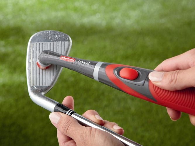 Golf club cleaning.