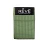Bloomington Pair of Reve 100% Cotton Standard Pillowcases 48 x 74 cm Narrow Stripe Olive