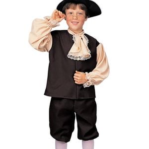 Colonial Boys Historical Fancy Dress Costume - Large