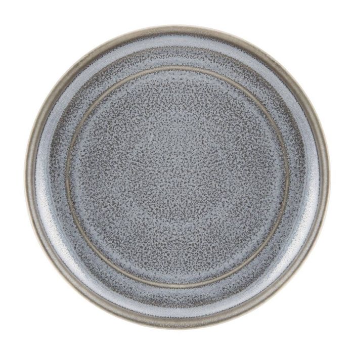 Olympia Cavolo Flat Round Plate Charcoal Dusk 180mm 6 Pack Dinnerware Tableware