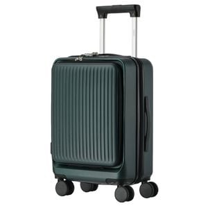Mazam 24" Luggage Suitcase Front Opening Travel Hard Shell Case Green