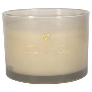 Nicola Spring Scented Candle 350g - Green Pomelo & Passion Fruit Double Wick Glass Jar Sweet Fruity Scent Long Burn Fragrance