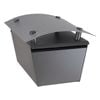 Sandleford Grey And Silver Magnum Post Mount Letterbox