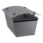 Sandleford Grey And Silver Magnum Post Mount Letterbox