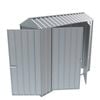 Build-a-Shed  0.8 x 2.3 x 2.1m Gable Double Hinged Side Door Shed - Zinc