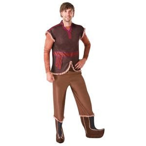 Disney Frozen Kristoff Halloween Costume for Kids – Top, Pants with Boot Covers, Brown Colour, Standard
