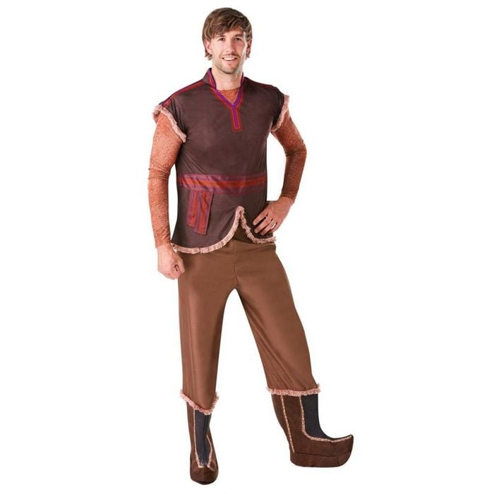 Disney Frozen Kristoff Halloween Costume for Kids – Top, Pants with Boot Covers, Brown Colour, Standard