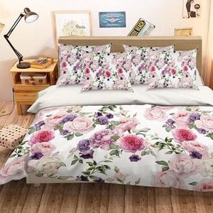 3D Camellia Flowers 195 Bedding Set Pillowcases Quilt Duvet Cover Set Queen King