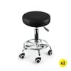 2 Pcs Levede Salon Bar Stool with Adjustable Height - Black