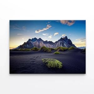 View of Mountains with Sky  Print 100% Australian Made 120 x 90cm  (Stretched)