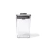 Pop 2.0 Small Square Airtight Container Short Steel 1l 11x11x16cm Oxo