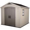 Keter 2.56 x 2.55 x 2.43m Plastic Factor 8 x 8 Garden Shed