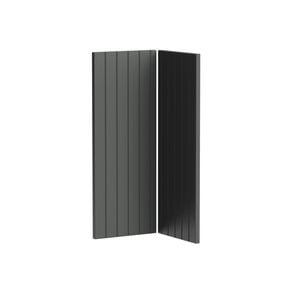 Kaboodle Grey Fig V-Groove Corner Wall Cabinet Doors - 2 Pack