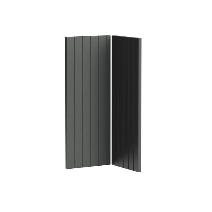 Kaboodle Grey Fig V-Groove Corner Wall Cabinet Doors - 2 Pack