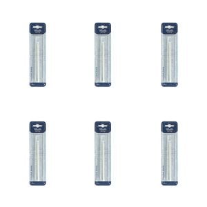 6pk Malli Plastic Crochet Hook/needle Yarn Crafting/knitting Tool 4mm White