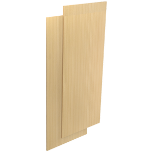 Lugna 1536 x 600 x 16mm Sand End Panel 2 Pack