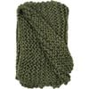 LVD Throw Chunky Tuck Stitch Pine Decorative Home/Lounge Decor