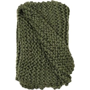LVD Throw Chunky Tuck Stitch Pine Decorative Home/Lounge Decor