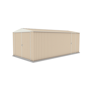 Absco Sheds 3.0 x 6.0 x 2.3m Classic Cream Three Door Highlander Garden Shed