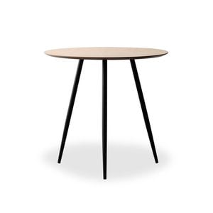 Modern Furniture GINNY Round Dining Table 80cm - Natural & Black