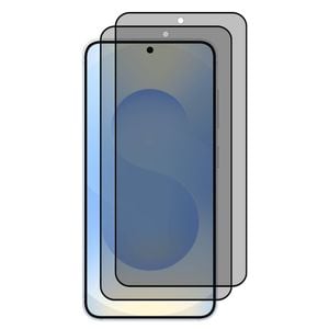 2 Pack MEZON Samsung Galaxy S25 (6.2") Privacy Anti-Spy Fingerprint Unlock Tempered Glass