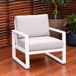 Mimosa Cordoba White 1 Seater Lounge