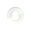 Zanda 55mm Diameter White Round Oval Escutcheon