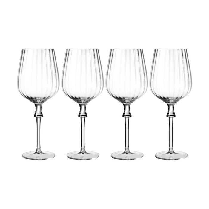 4pc Casa Domani Giovana Wine Glass Set 600ml Goblet