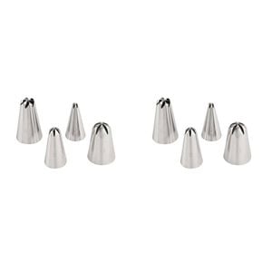 2 x 4pc Wiltshire Cake Decorating Flower Piping Tip Nozzles