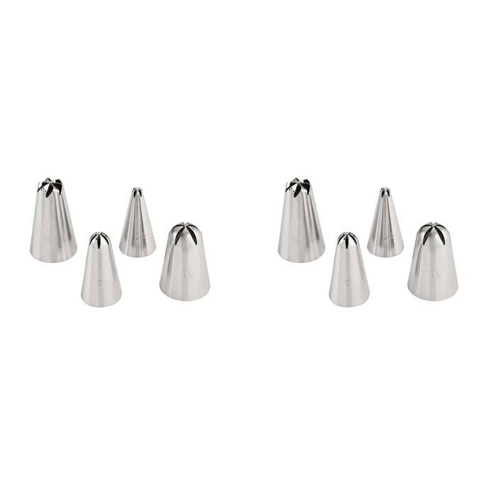 2 x 4pc Wiltshire Cake Decorating Flower Piping Tip Nozzles